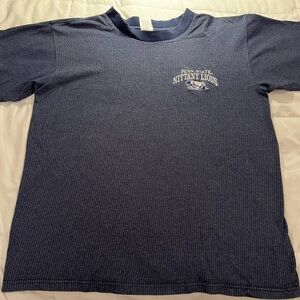 Men’s LARGE Navy Blue PENN STATE Nittany Lions Short Sleeve Shirt
